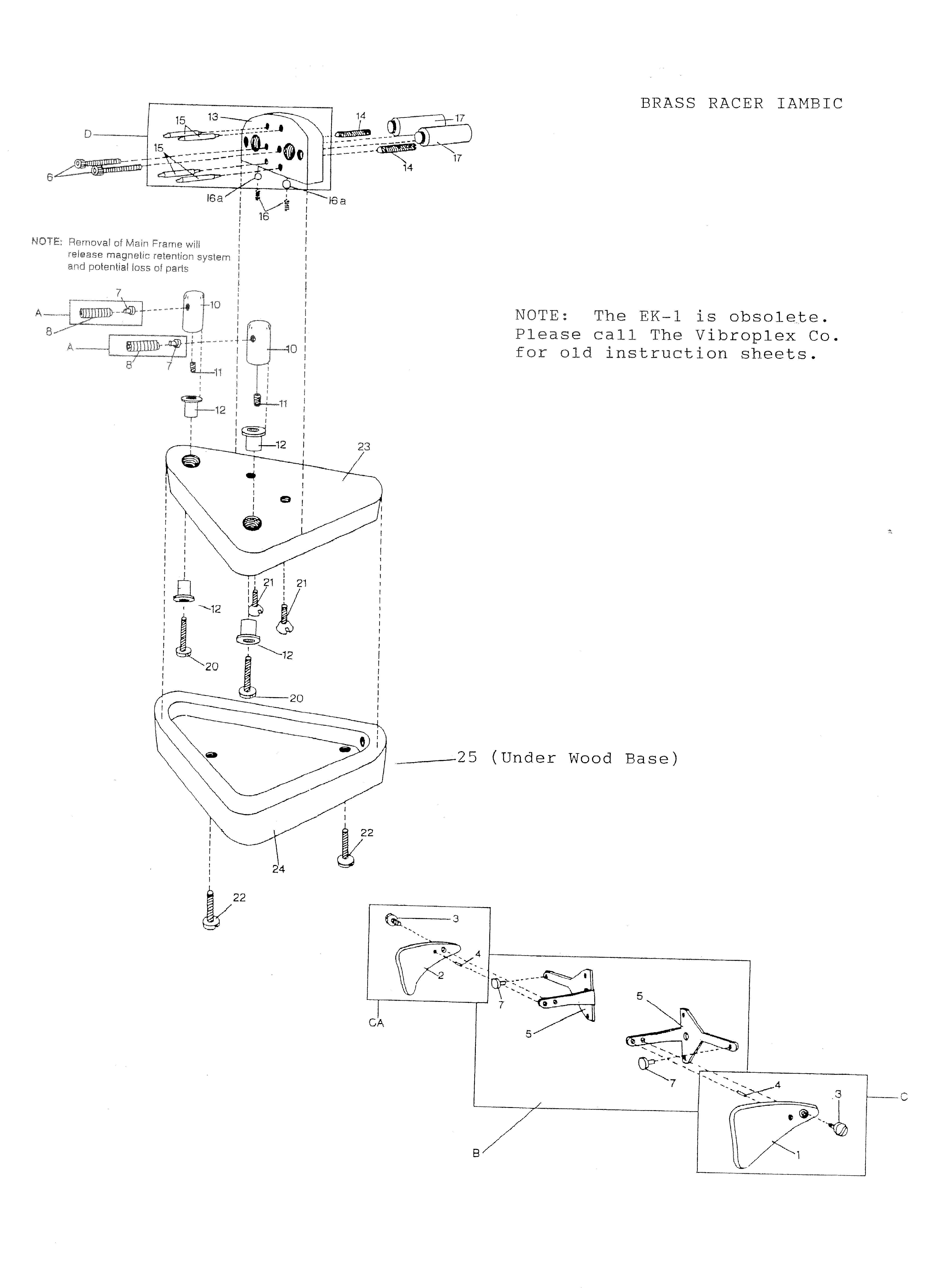 Bencher keyer parts